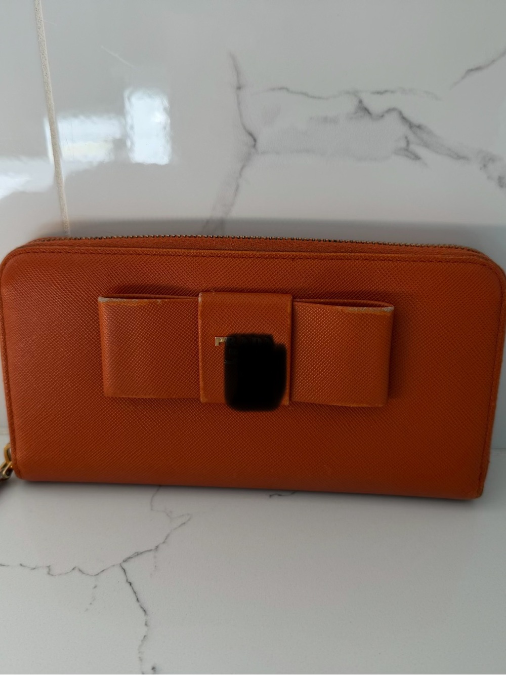 Orange wallet